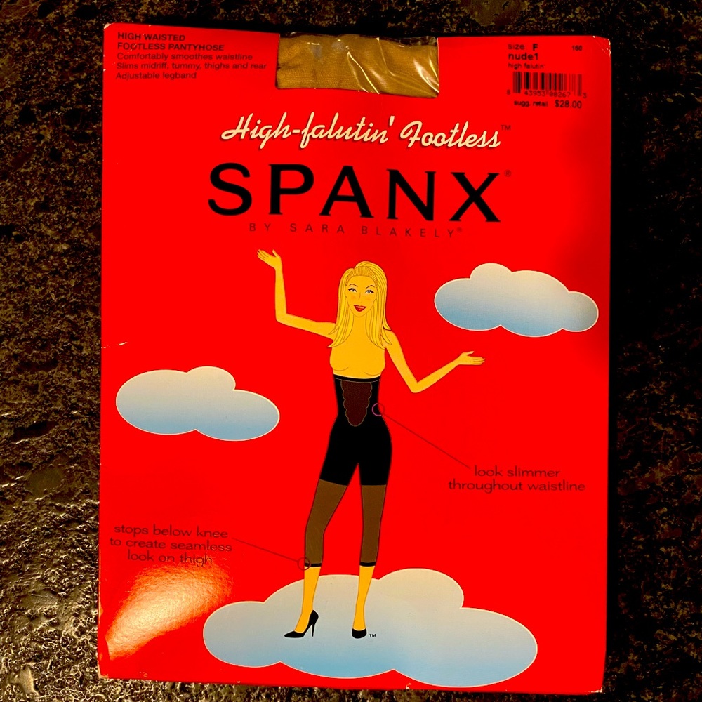 New Spanx footless tights Size F